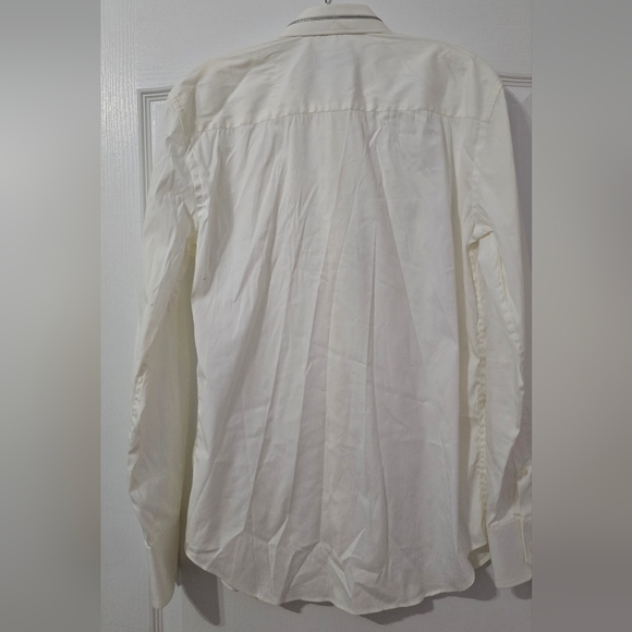 Emporio Armani Crisp White Dress Shirt SIZE M. NWT Has Authentification Card - Picture 8 of 12
